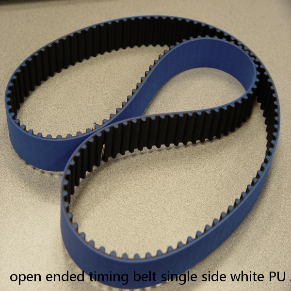 open ended timing belt single side white PU AT5 timing belt