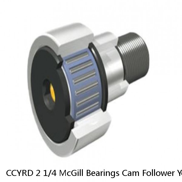 CCYRD 2 1/4 McGill Bearings Cam Follower Yoke Rollers Crowned  Flat Yoke Rollers #1 image